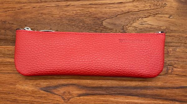 Leder Mäppchen Aris rot